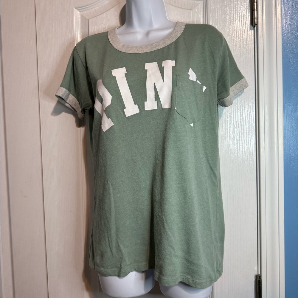 Victoria’s Secret PINK V-Neck Pocket Tee – Size Medium